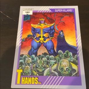 Thanos 1991 Marvel card